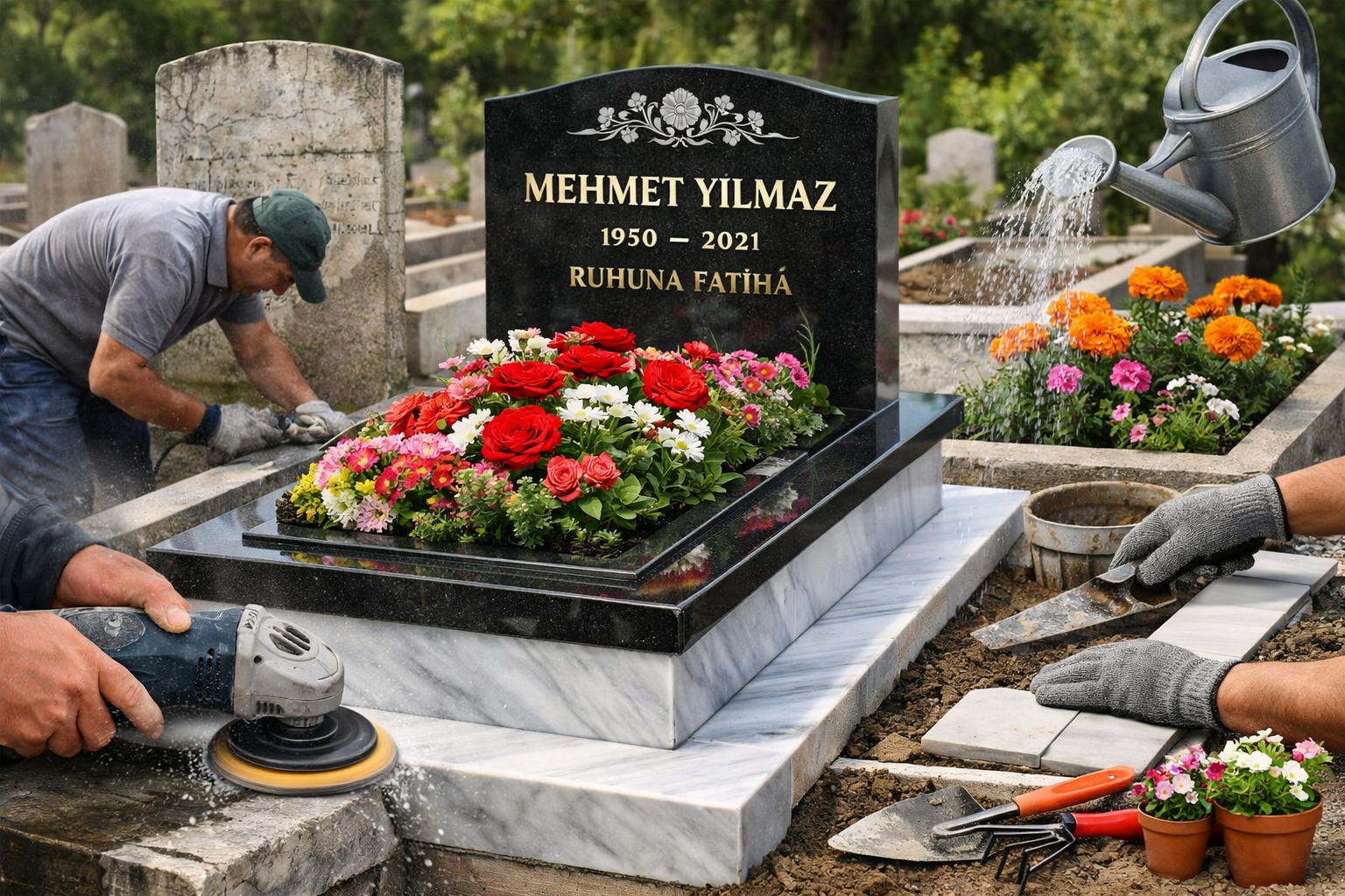 Müslüm Mezar Bakım ve Çiçeklendirme - Bursa merkez ve Tüm ilçeler Mezar Bakım onarım ve çiçeklendirme Hizmetleri